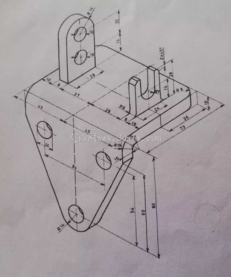 三维CAD基本练习/Autodesk Inventor Pro