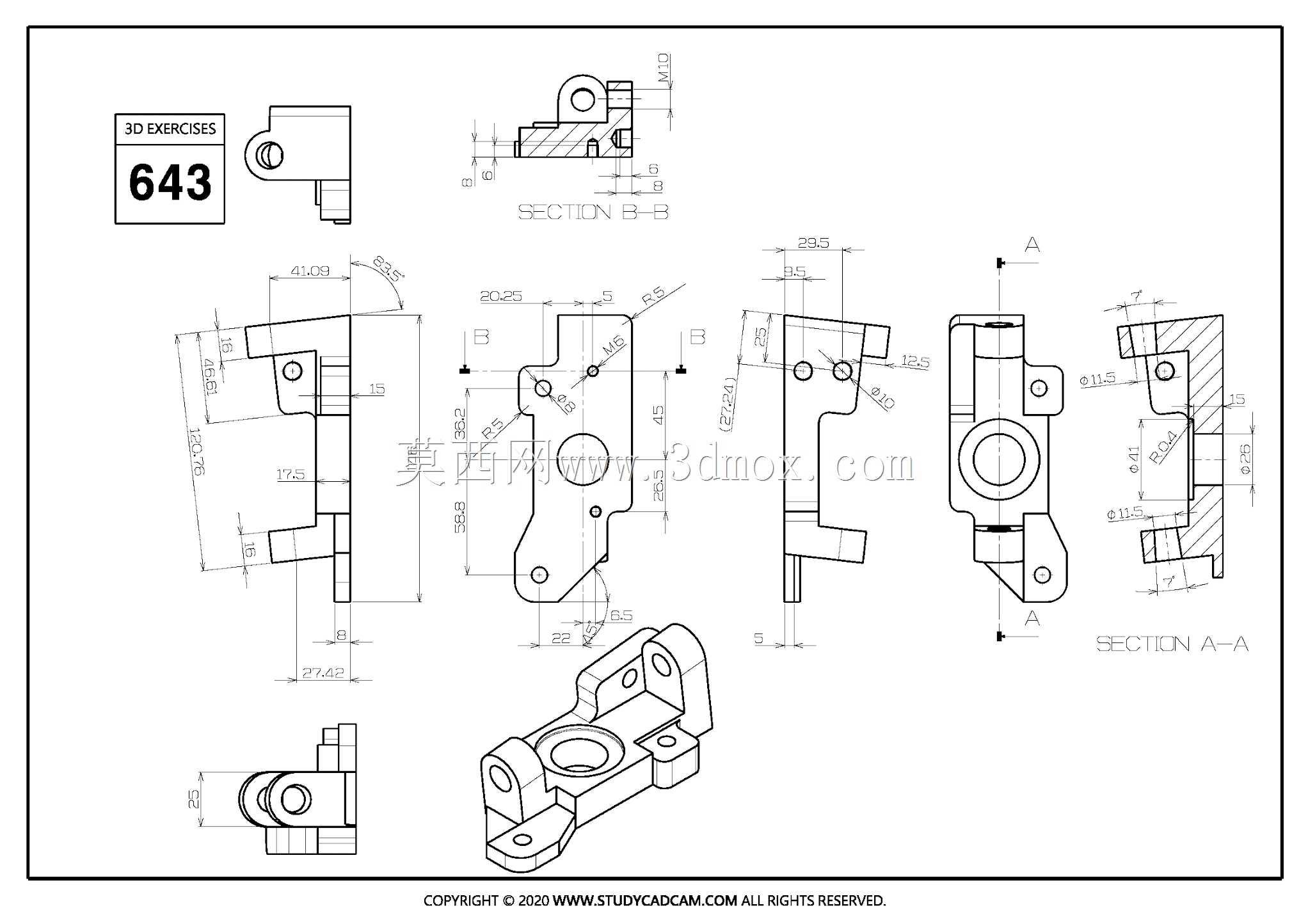 Studycadcam��άCAD��ϰ643/Autodesk Inventor Pro