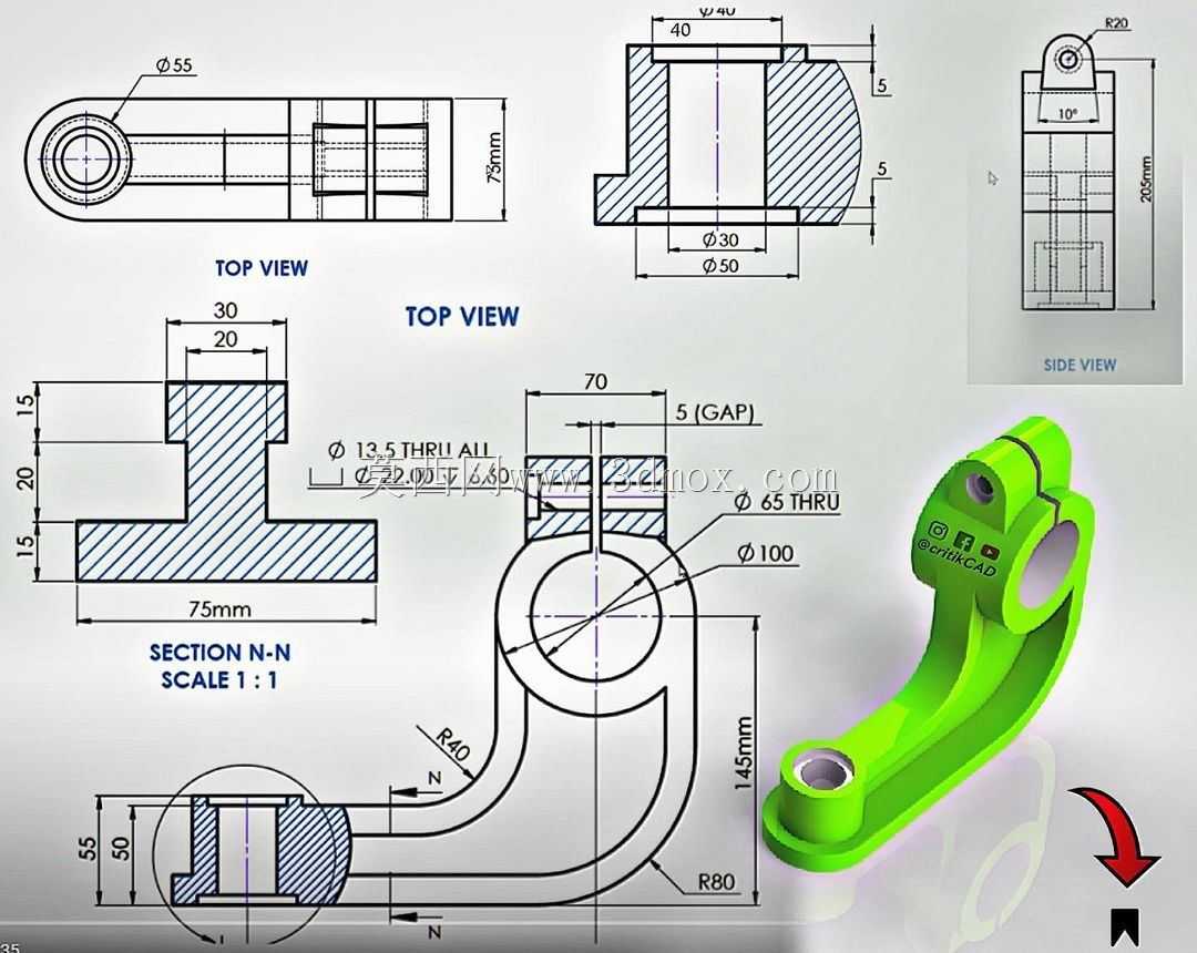 三维CAD基本练习/Autodesk Inventor Pro