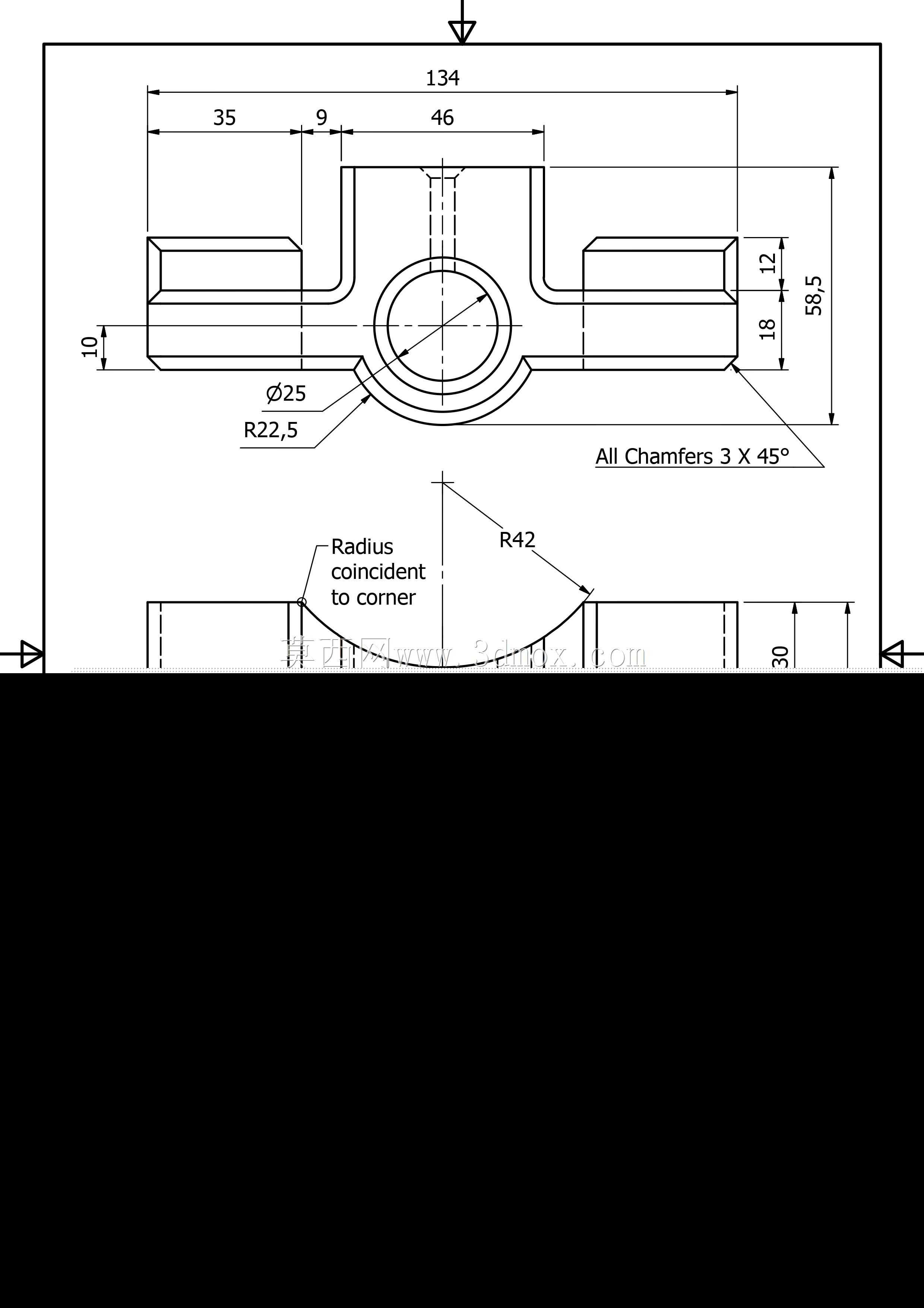 3D CAD Curtis Waguespack零件/定位支架/Soporte de Alineación/Autodesk Inventor Pro