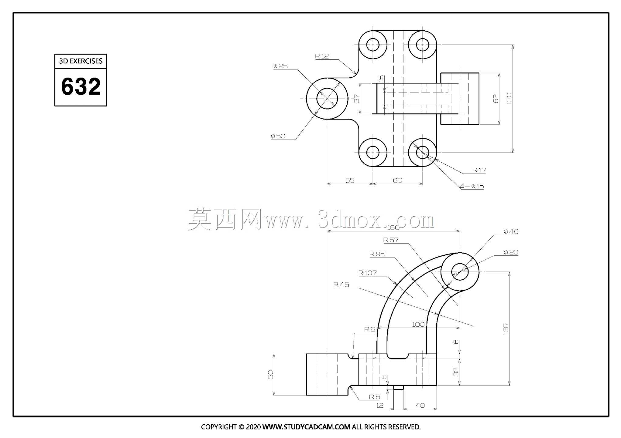 Studycadcam三维CAD练习632/Autodesk Inventor Pro