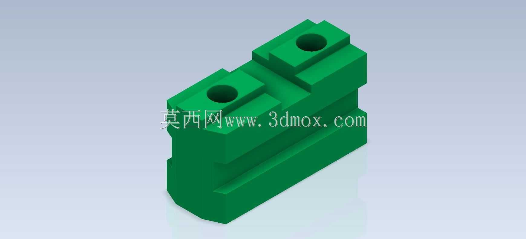 三维CAD基本练习/卡盘颚板/Mordaza para Cabezal/Autodesk Inventor Pro