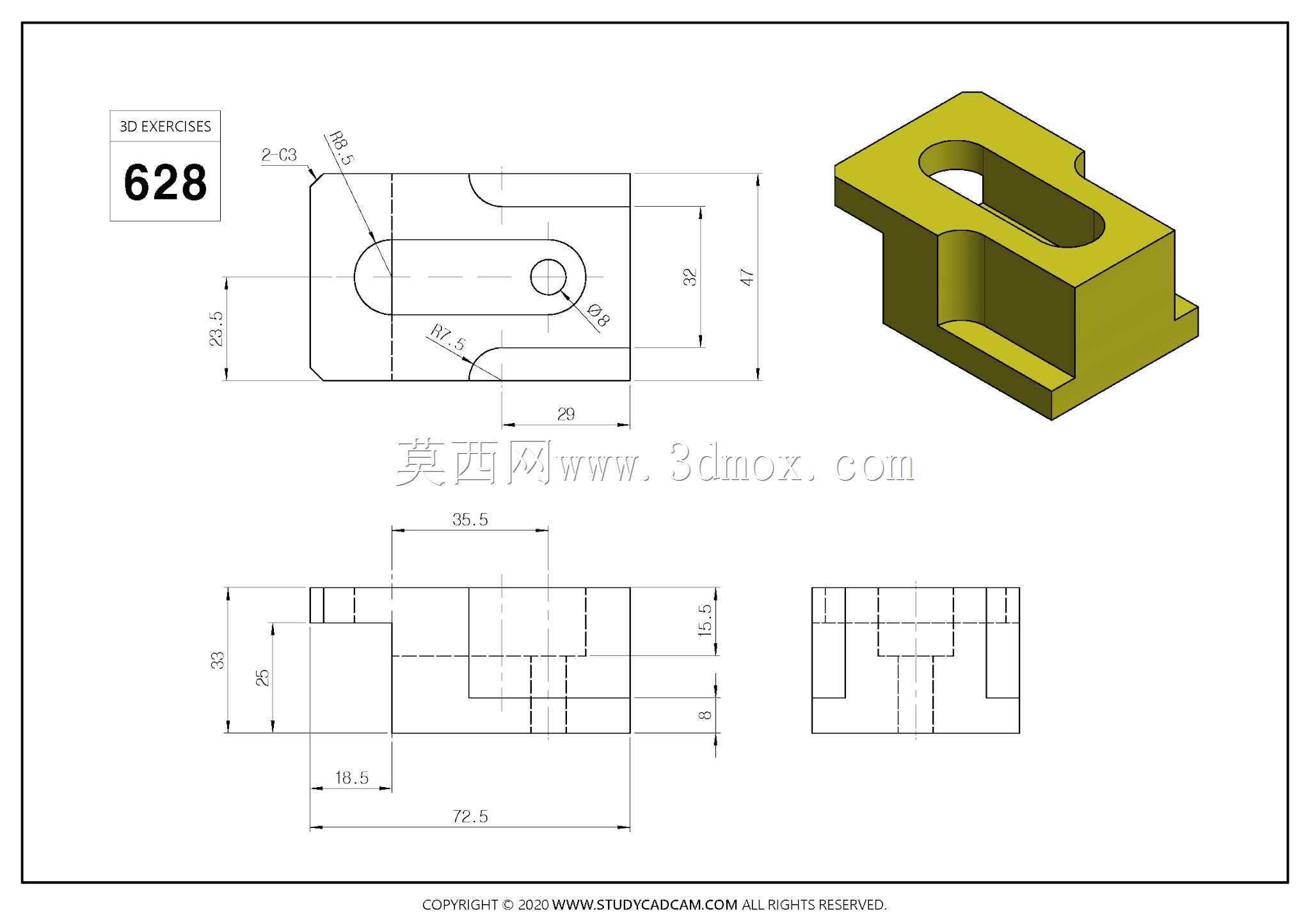 Studycadcam��άCAD��ϰ628/Autodesk Inventor Pro
