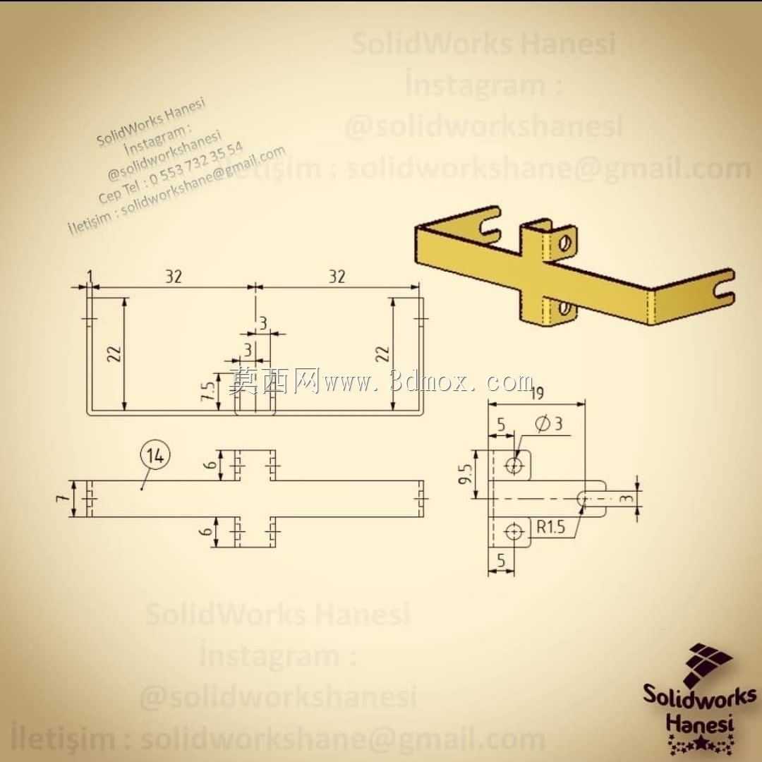钣金练习50/Practica chapa metálica 50/Autodesk Inventor Pro