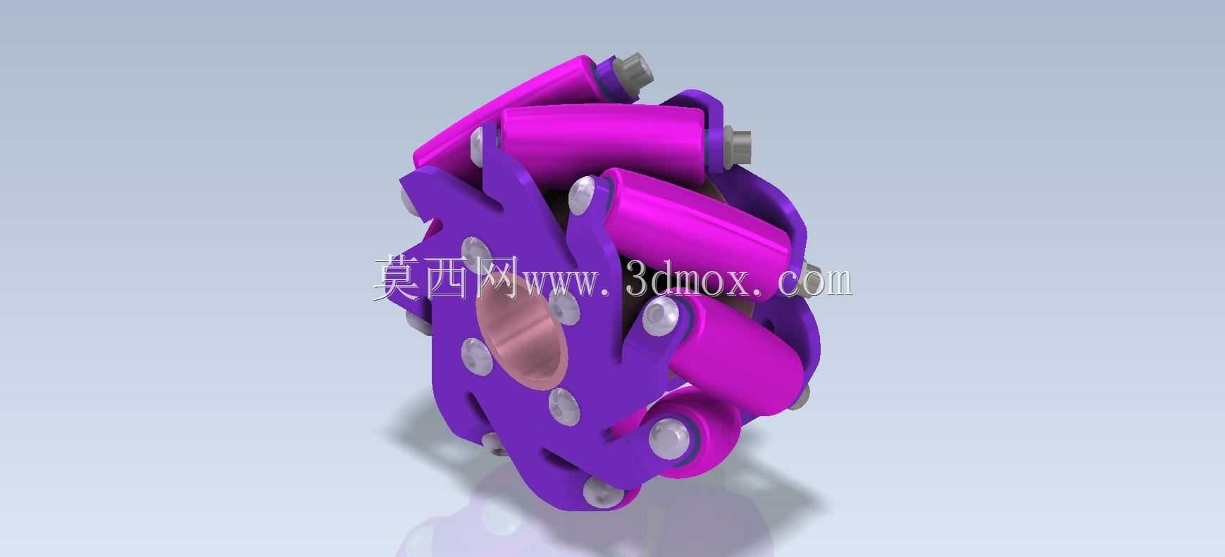 3D CAD������ϰ/Mecanum Wheel/Rueda Mec��nica/Autodesk Inventor Pro