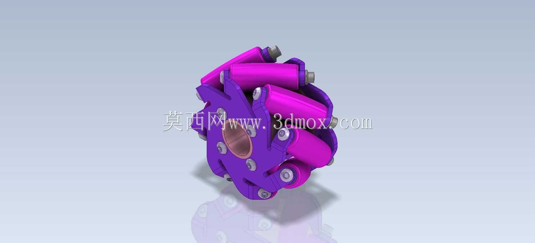 3D CAD������ϰ/Mecanum Wheel/Rueda Mec��nica/Autodesk Inventor Pro