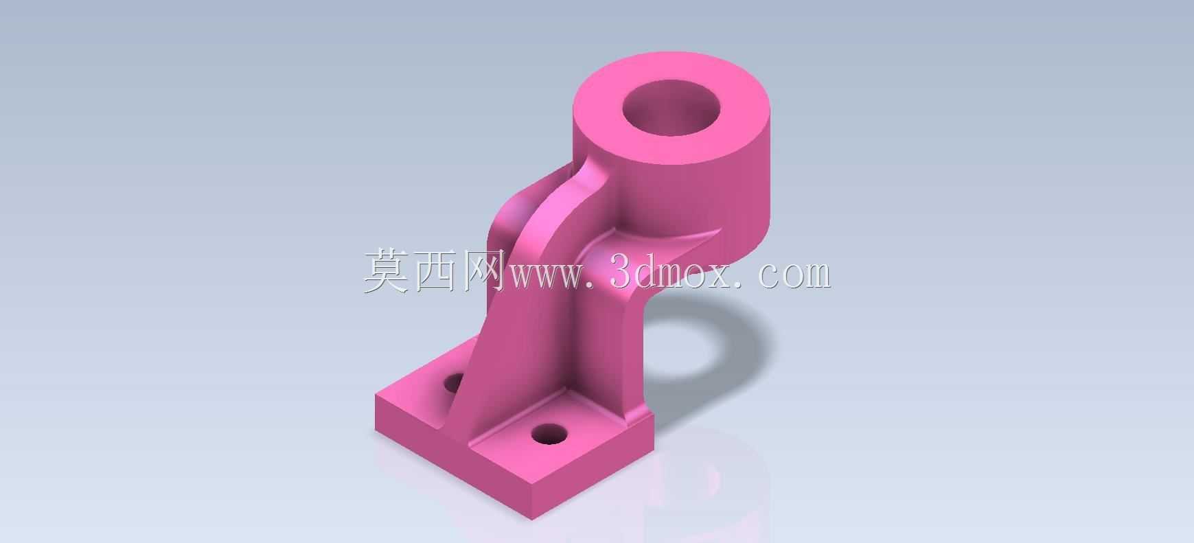 三维CAD基本练习/轴承支架/Soporte de Cojinete/Autodesk Inventor Pro