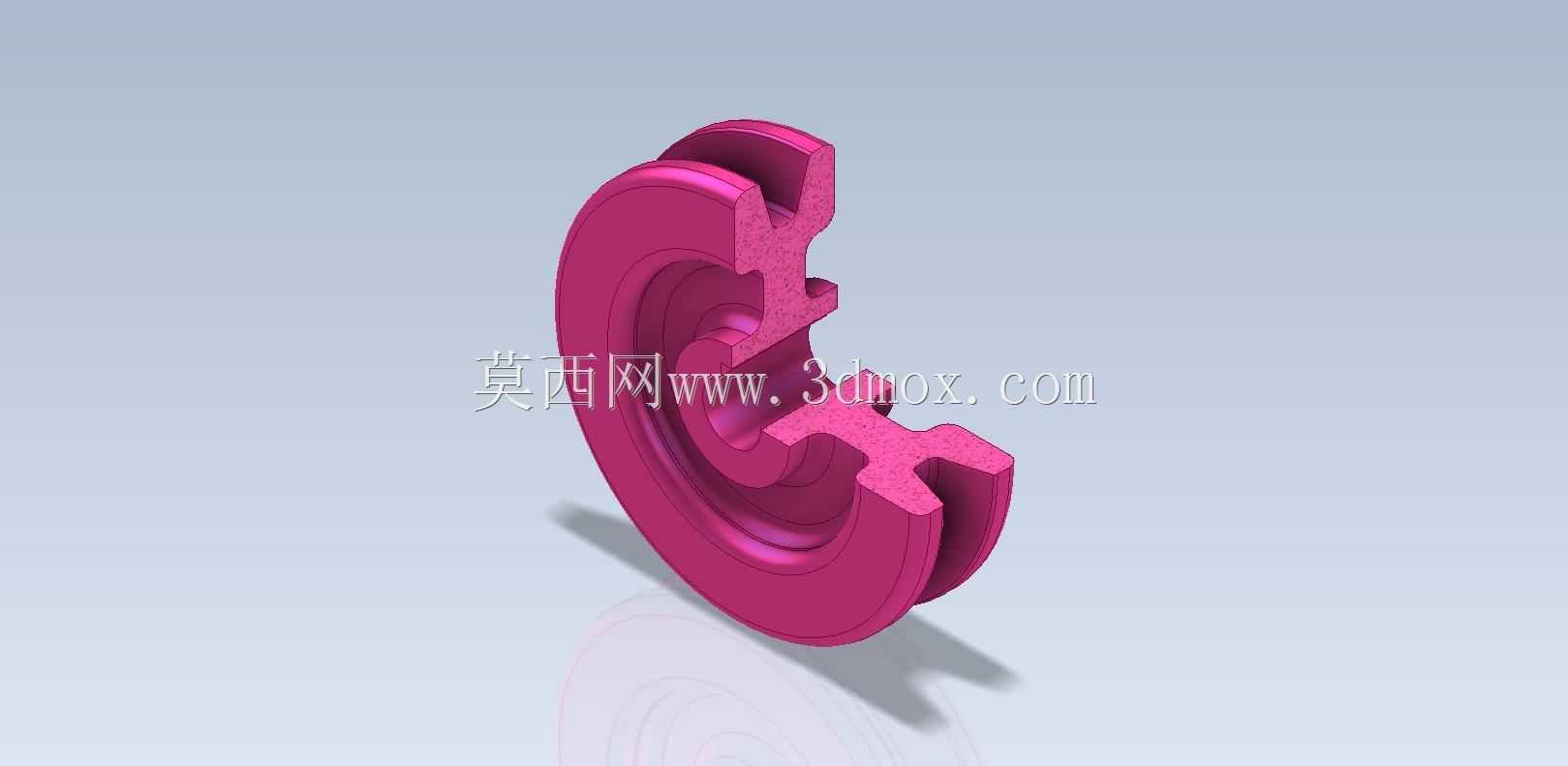 三维CAD基本练习/滑轮/Polea/Autodesk Inventor Pro
