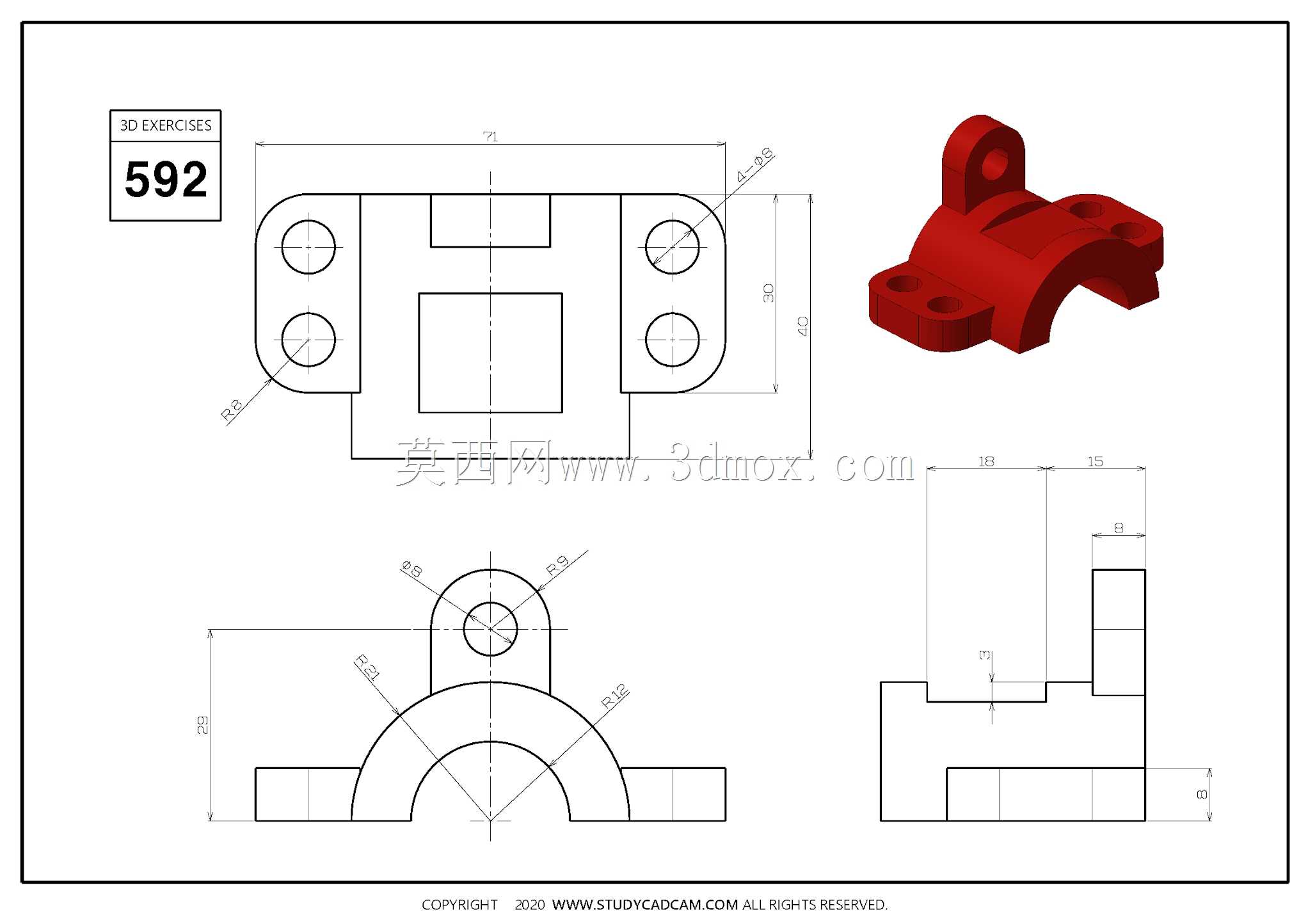 Studycadcam��άCAD��ϰ592/Autodesk Inventor Pro