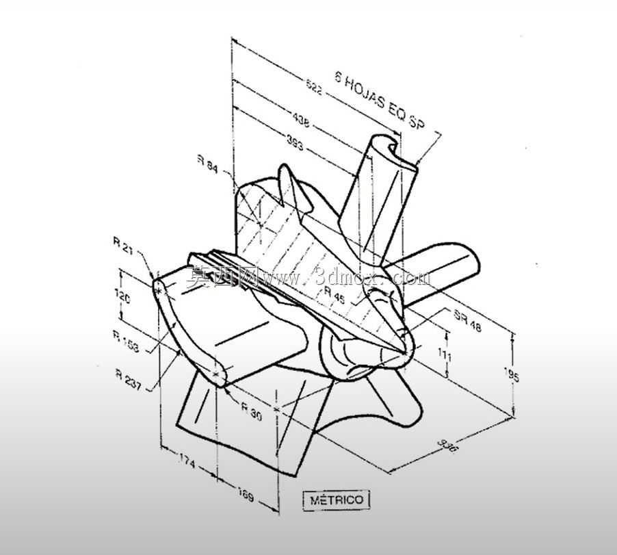 三维CAD基本练习/螺旋桨/螺旋线/Hélice/Autodesk Inventor Pro