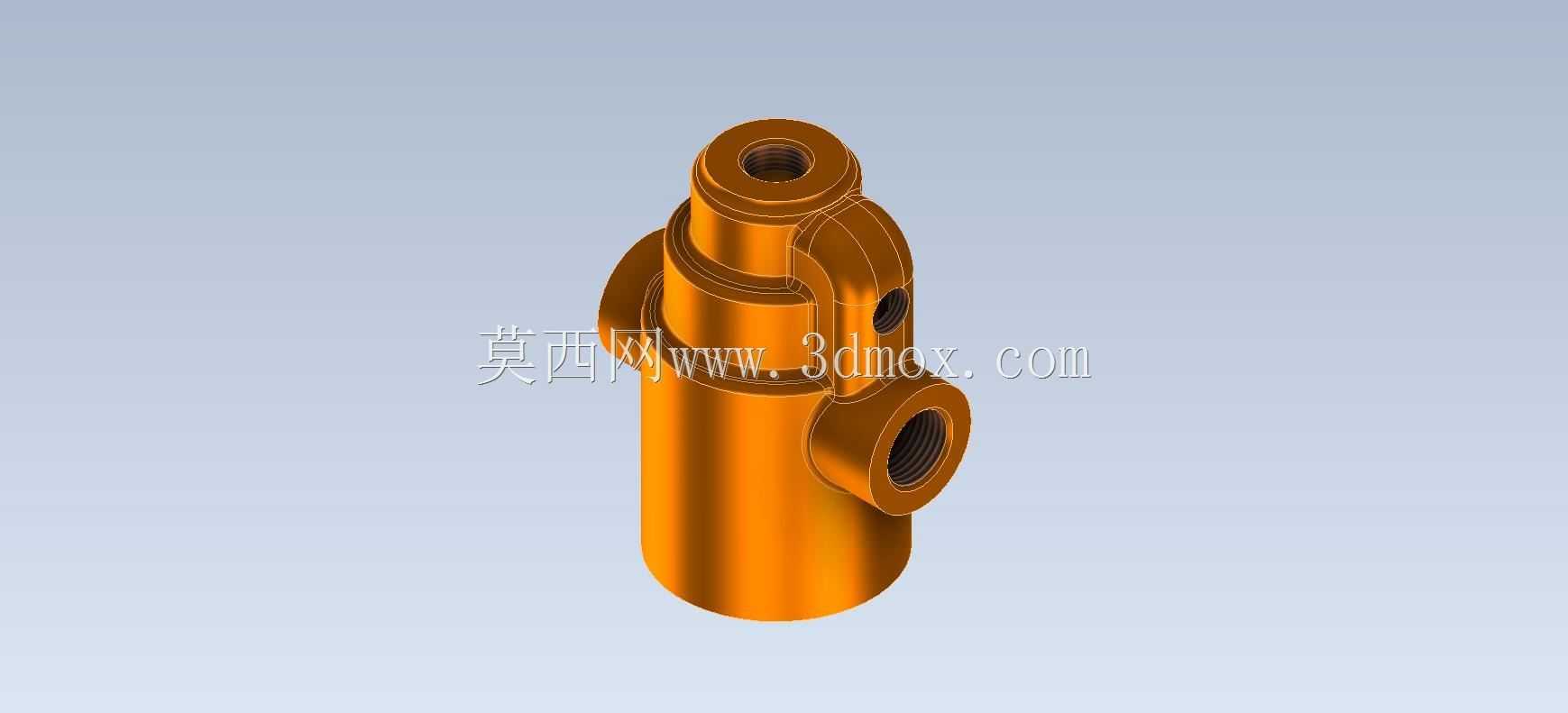 3D CAD基本练习/制动调节器本体/法国Cuerpo Regulador/Autodesk Inventor Pro
