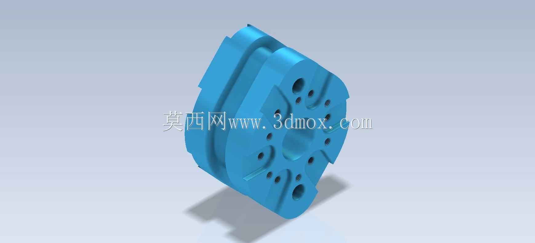 三维CAD基本练习/后轮轮毂/Autodesk Inventor Pro