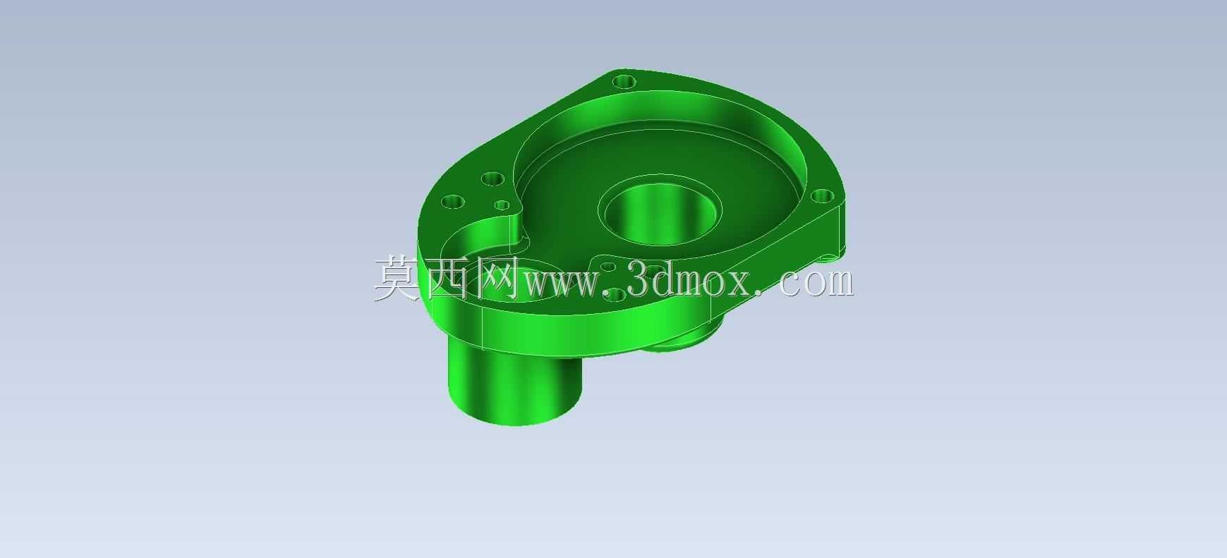 Studycadcam三维CAD练习581/齿轮箱盖/Cubierta Caja de Cambios/Autodesk Inventor Pro