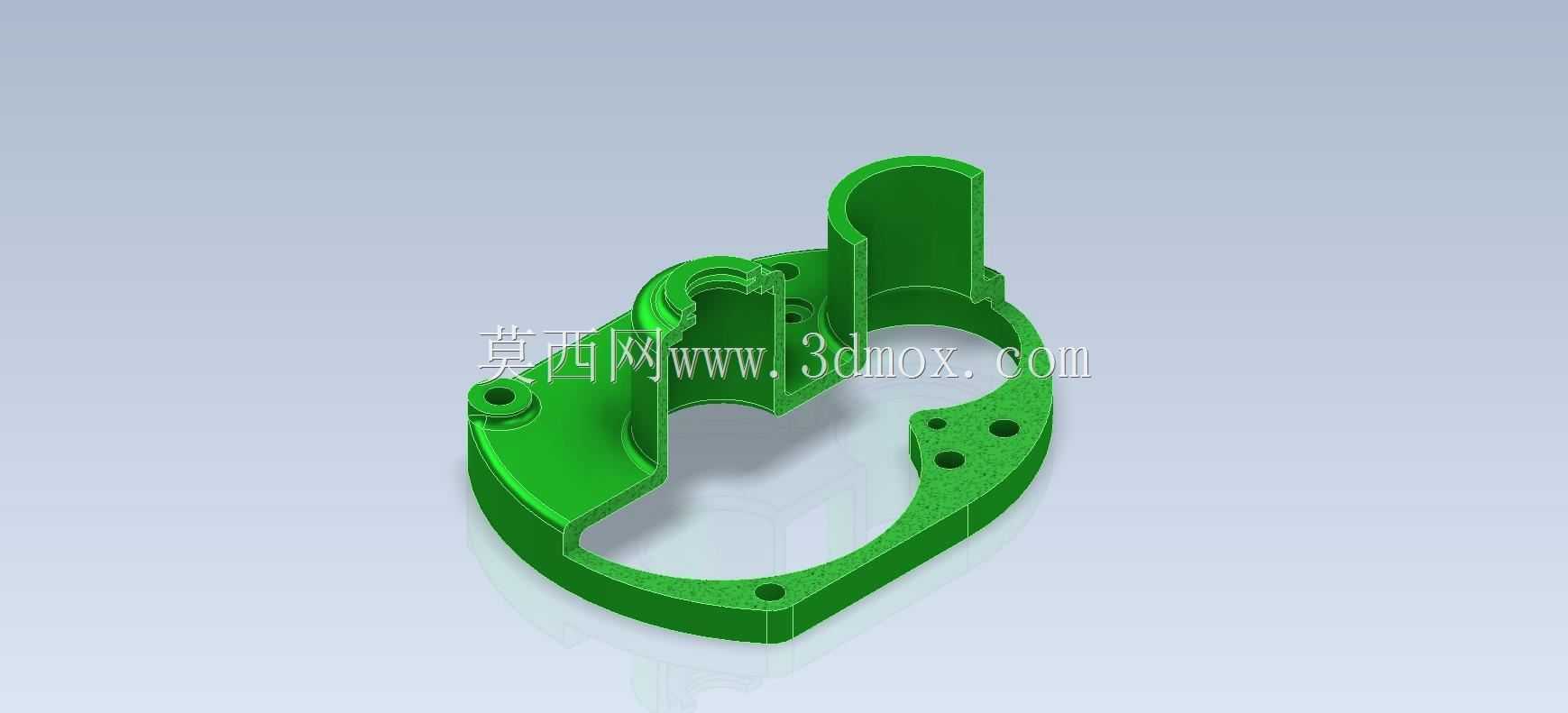 Studycadcam三维CAD练习581/齿轮箱盖/Cubierta Caja de Cambios/Autodesk Inventor Pro