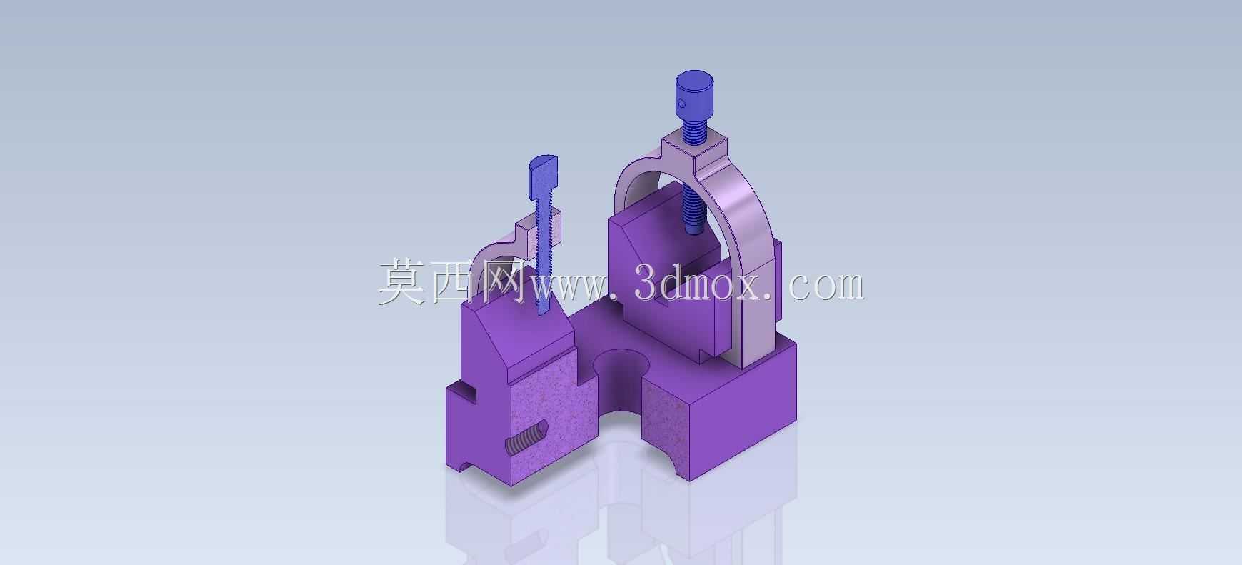 ��άCAD������ϰ/���V�Ϳ��/Abrazadera���Bloque V/Autodesk Inventor Pro