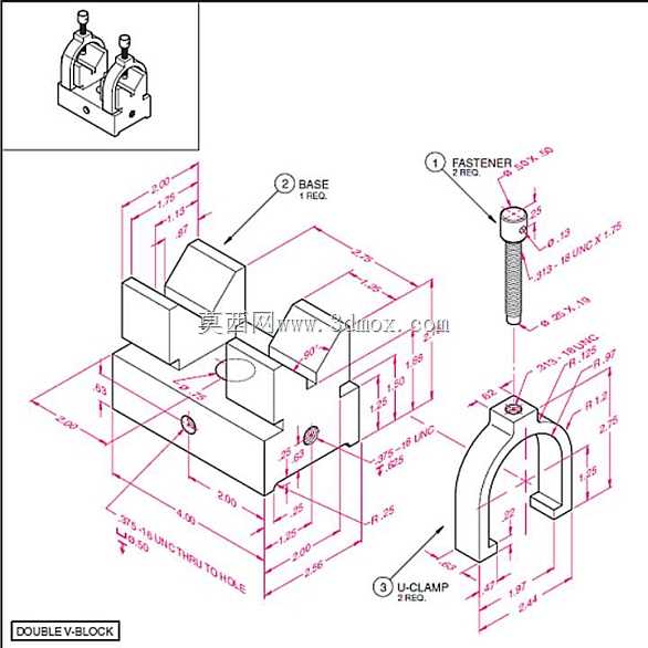 ��άCAD������ϰ/���V�Ϳ��/Abrazadera���Bloque V/Autodesk Inventor Pro