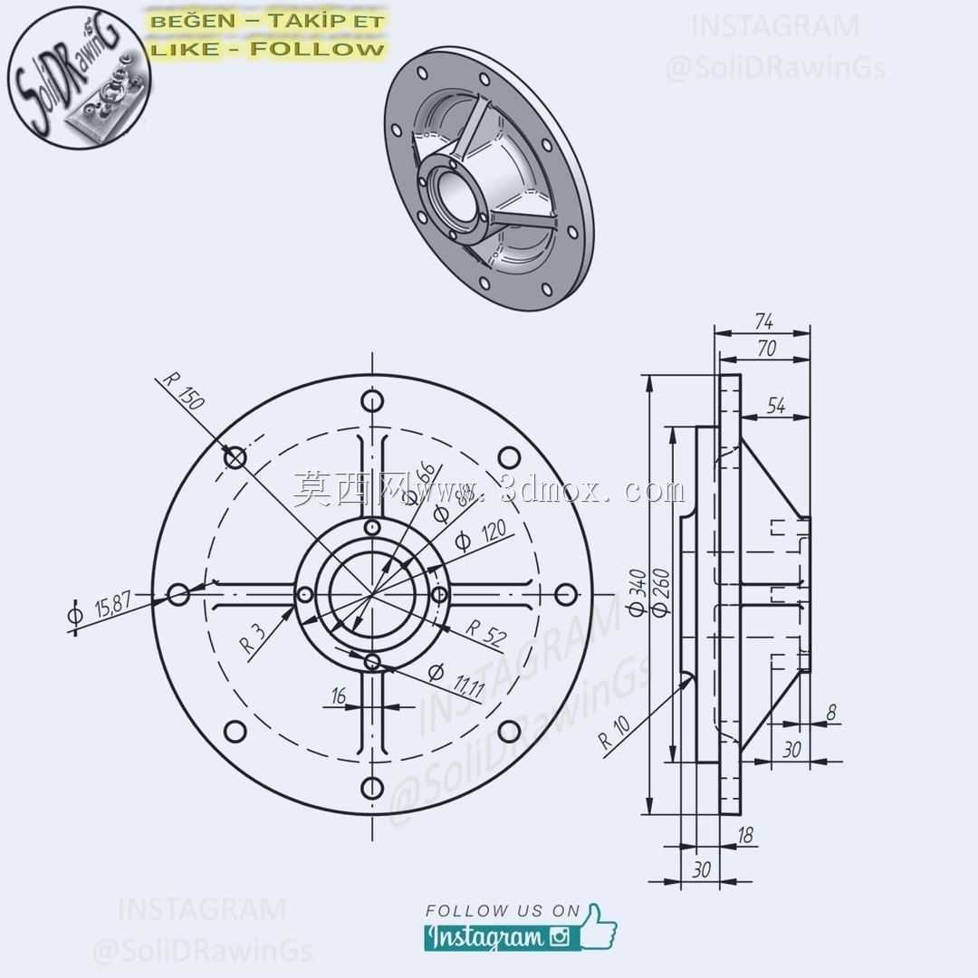 三维CAD基本练习/Autodesk Inventor Pro