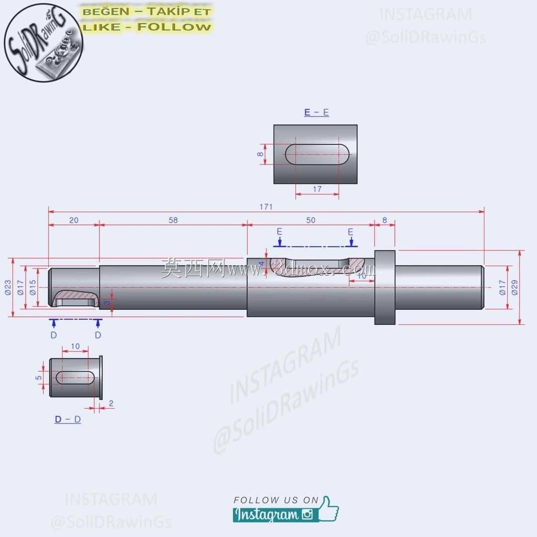 三维CAD基本练习/轴/Autodesk Inventor Pro