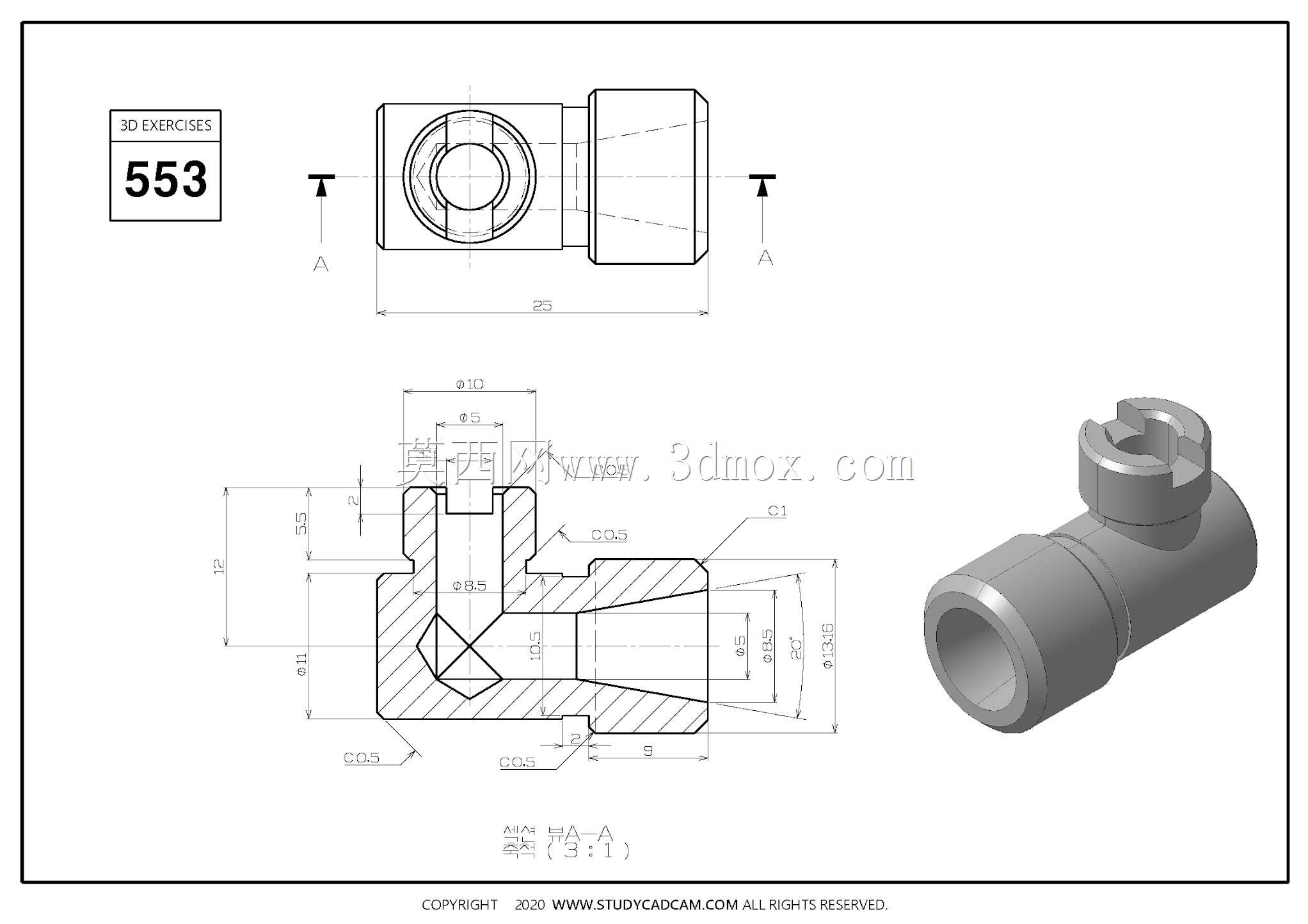 Studycadcam��άCAD��ϰ553/��/Autodesk Inventor Pro