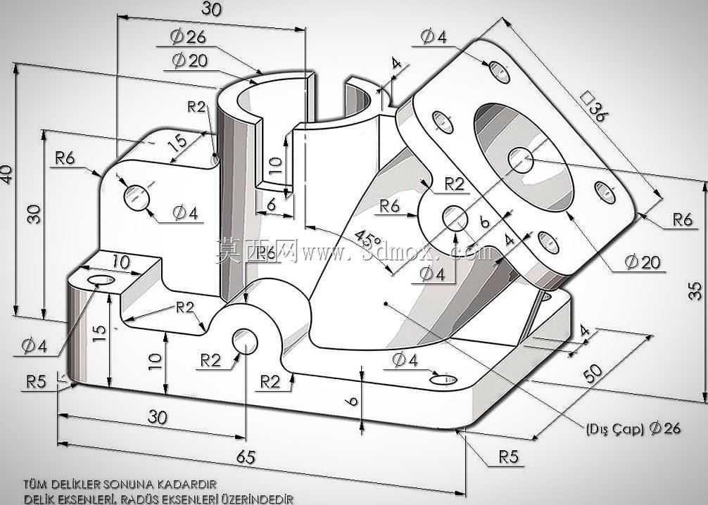 ��άCAD������ϰ/���֧��/Soporte de tubo acodado/Autodesk Inventor Pro