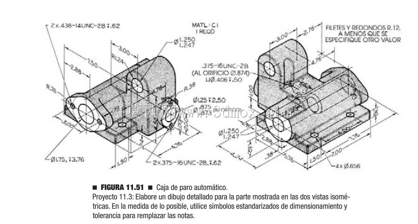 3D CAD基本练习/自动停止框/Caja de Paro Automático/Autodesk Inventor Pro