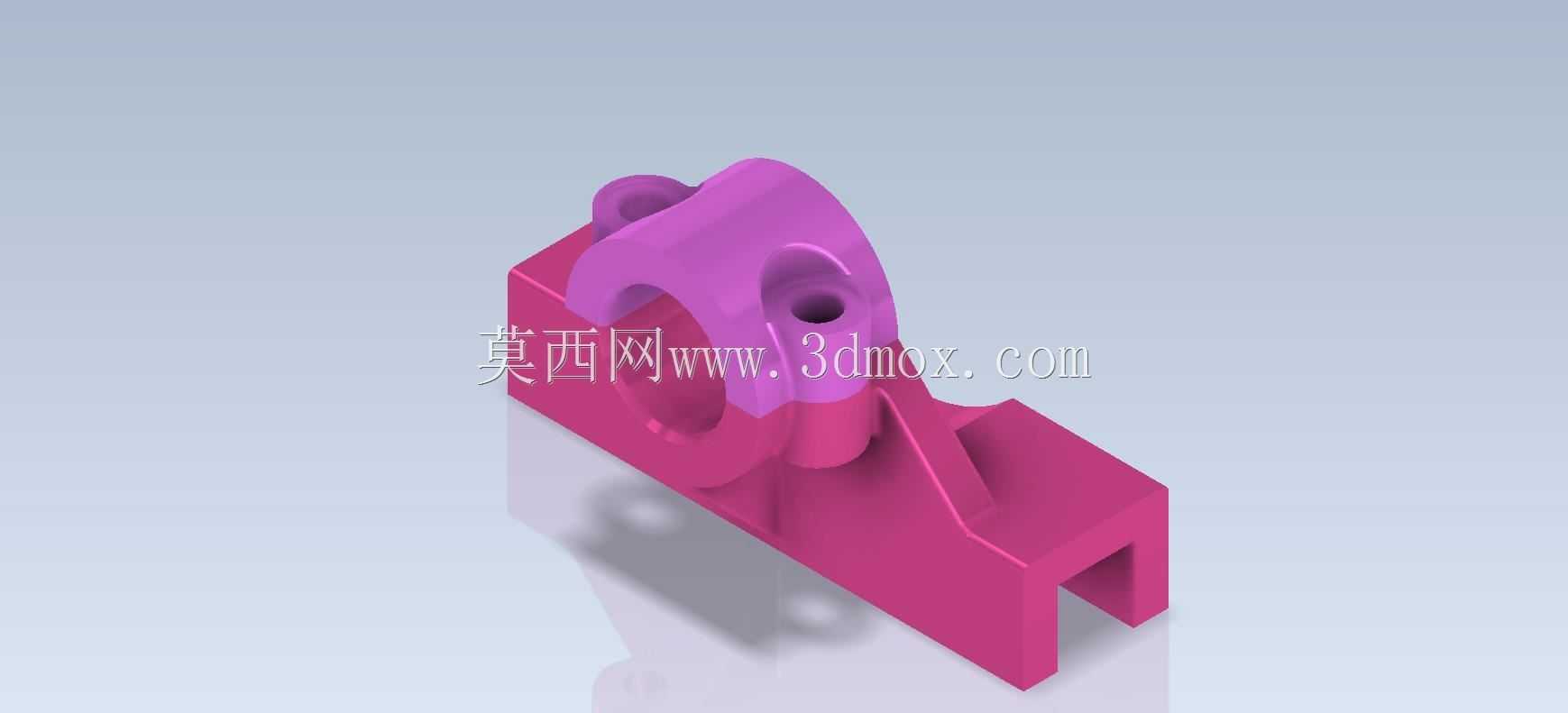 三维CAD基本练习/支架滑动/Corredera de Reja//Autodesk Inventor Pro