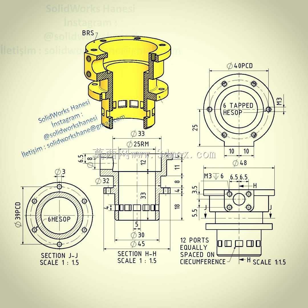 三维CAD基本练习/Autodesk Inventor Pro