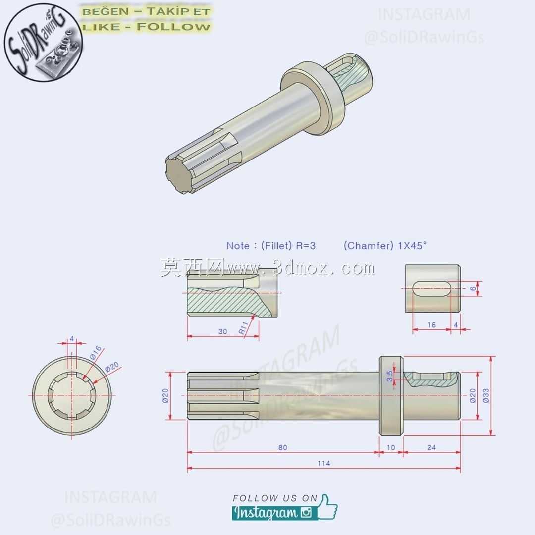 三维CAD基本练习/轴/eje/Autodesk Inventor Pro