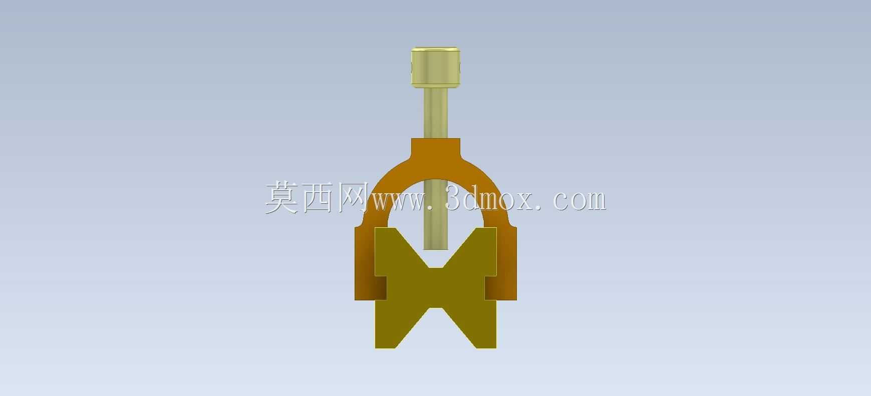 Studycadcam三维CAD练习530/V块夹/abrazadera de bloque V/Autodesk Inventor Pro