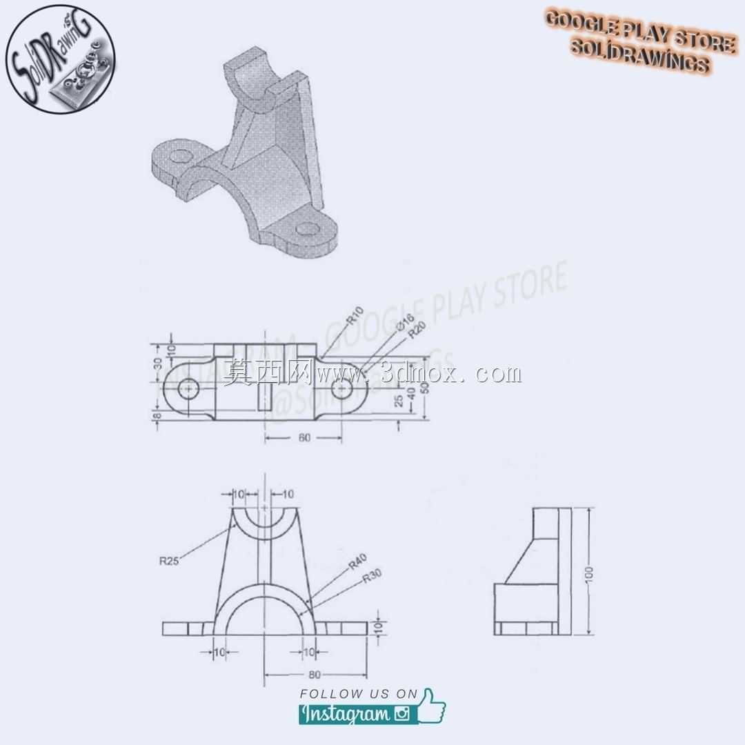 三维CAD基本练习/Autodesk Inventor Pro
