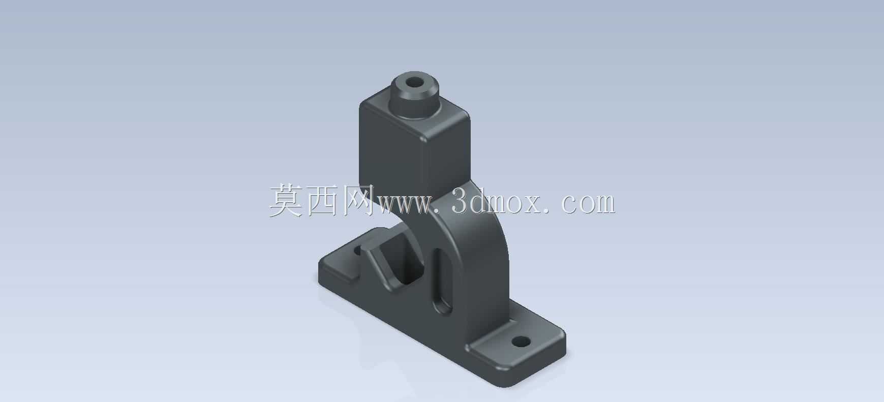 Studycadcam三维CAD练习521/管钳(虎钳)底座/Autodesk Inventor Pro