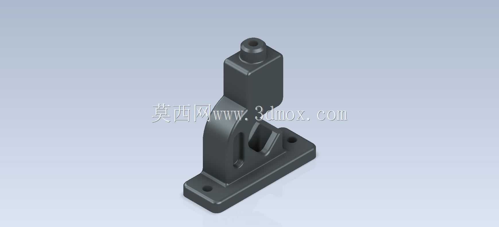 Studycadcam三维CAD练习521/管钳(虎钳)底座/Autodesk Inventor Pro
