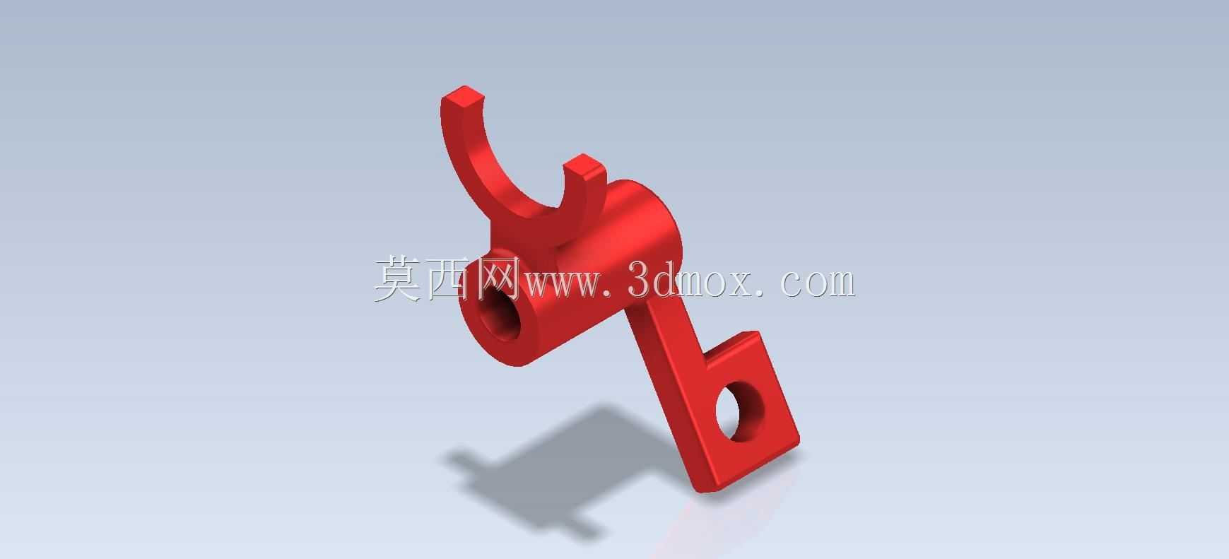 Studycadcam三维CAD练习518 D/滑动叉/Horquilla deslizante/Autodesk Inventor Pro