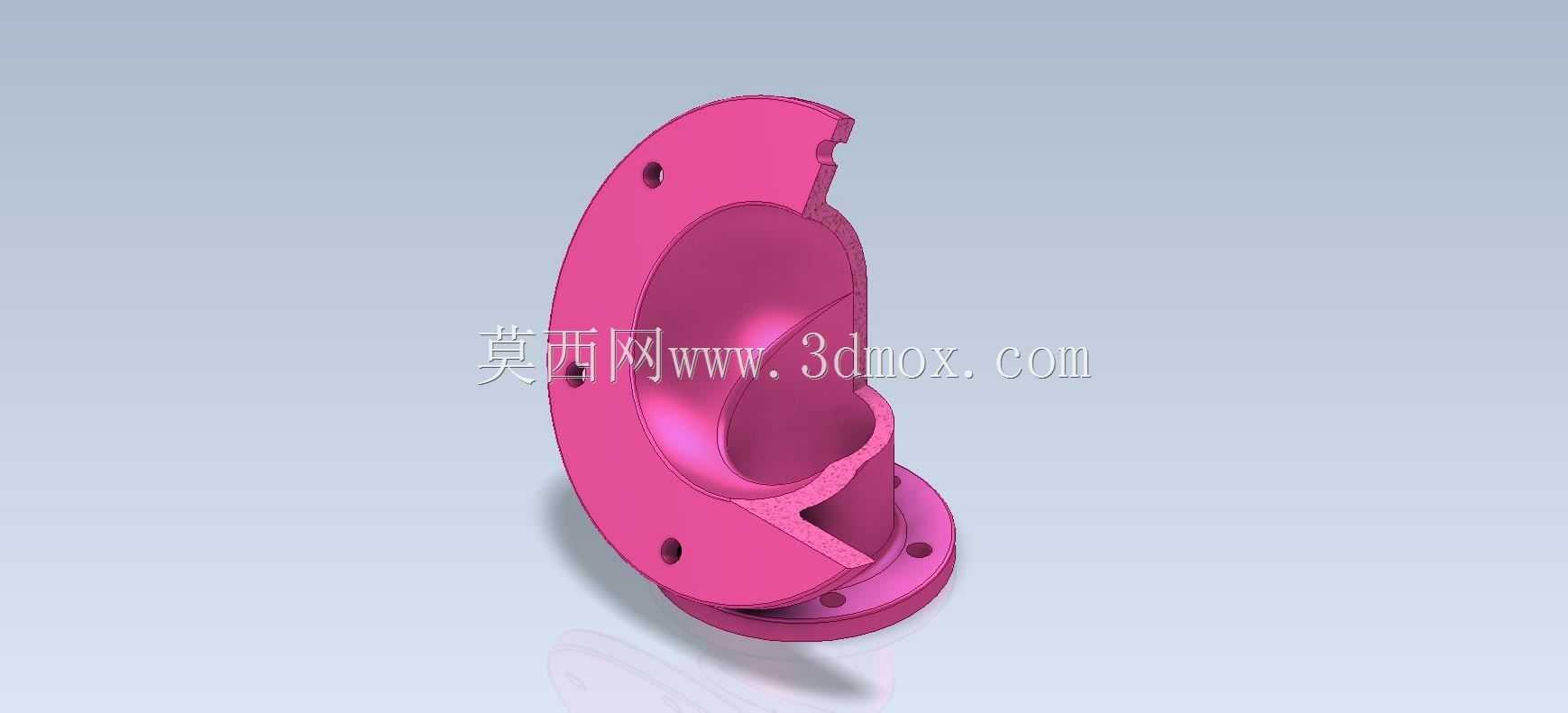 三维CAD基本练习/\“圆顶法兰管”/Autodesk Inventor Pro