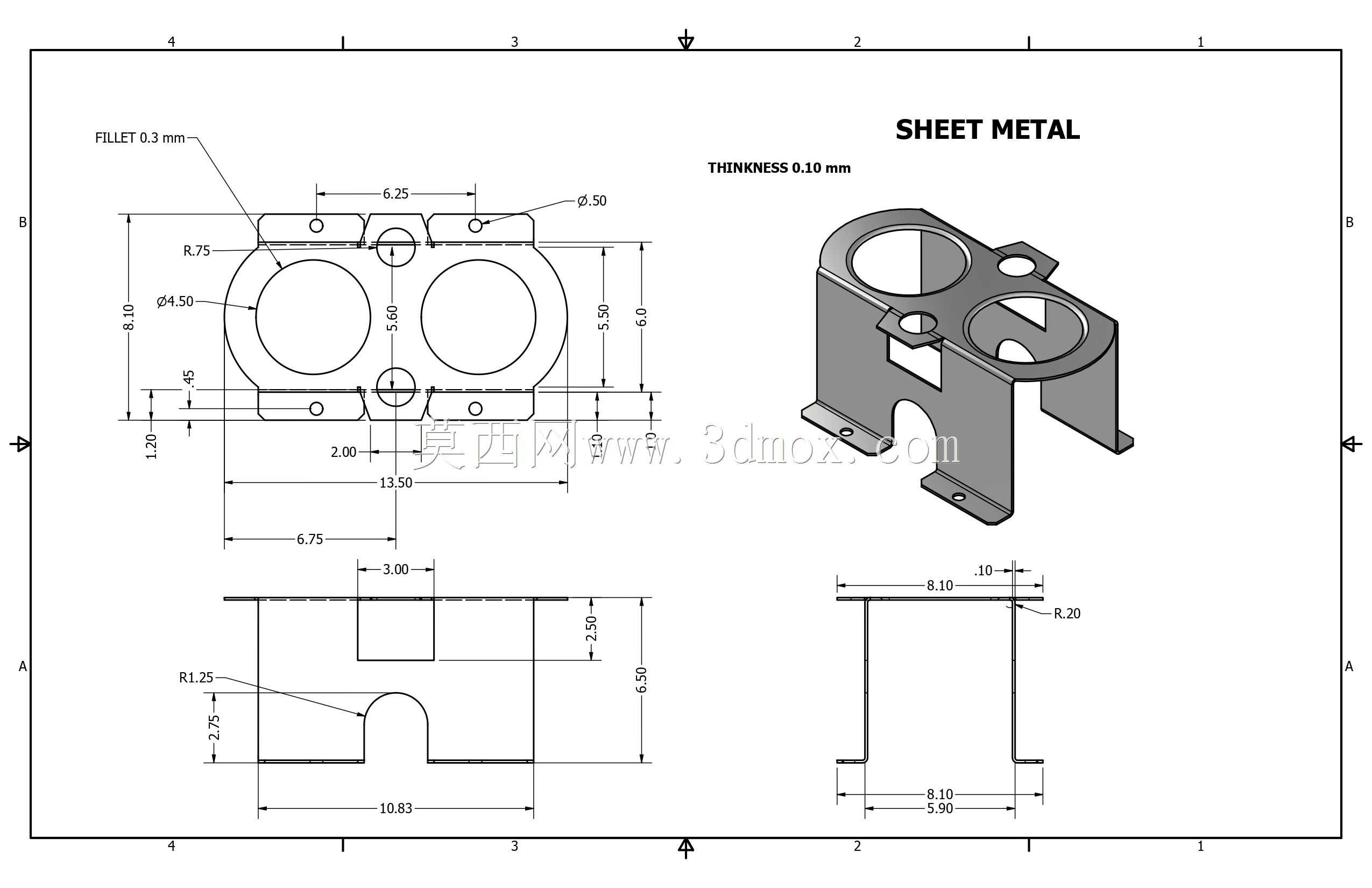 �ӽ���ϰ33/Practica chapa met��lica 33/Autodesk Inventor Pro