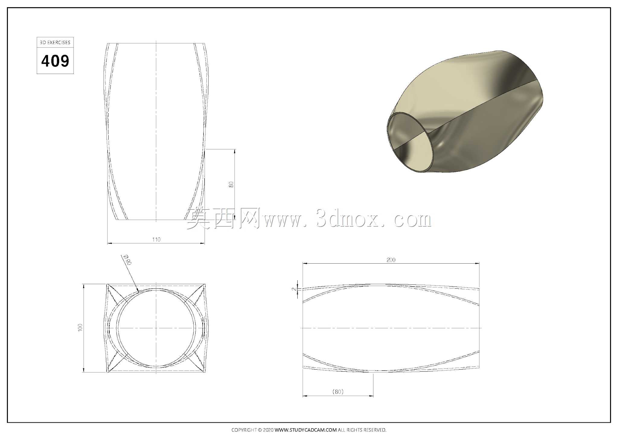 Studycadcam��άCAD��ϰ409/Autodesk Inventor Pro