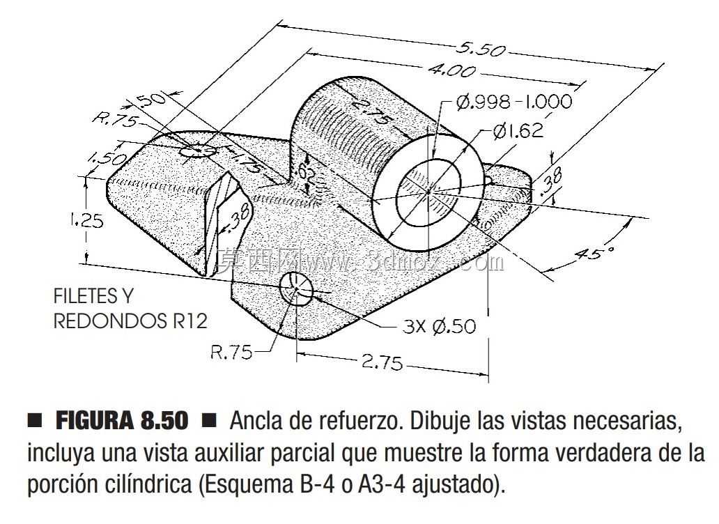 ��άCAD������ϰ/�ֽ�ê��/Ancla de refuerzo/Autodesk Inventor Pro