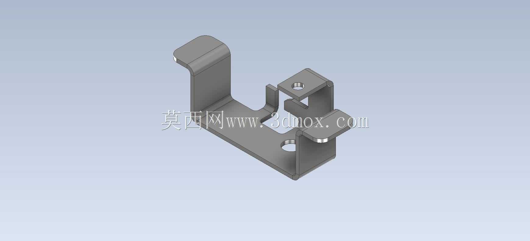 钣金练习30/夹子支架/Practica chapa metálica 30/夹子de sujeción/Autodesk Inventor Pro