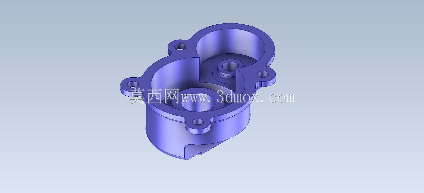 Studycadcam三维CAD练习499/齿轮箱盖/Autodesk Inventor Pro
