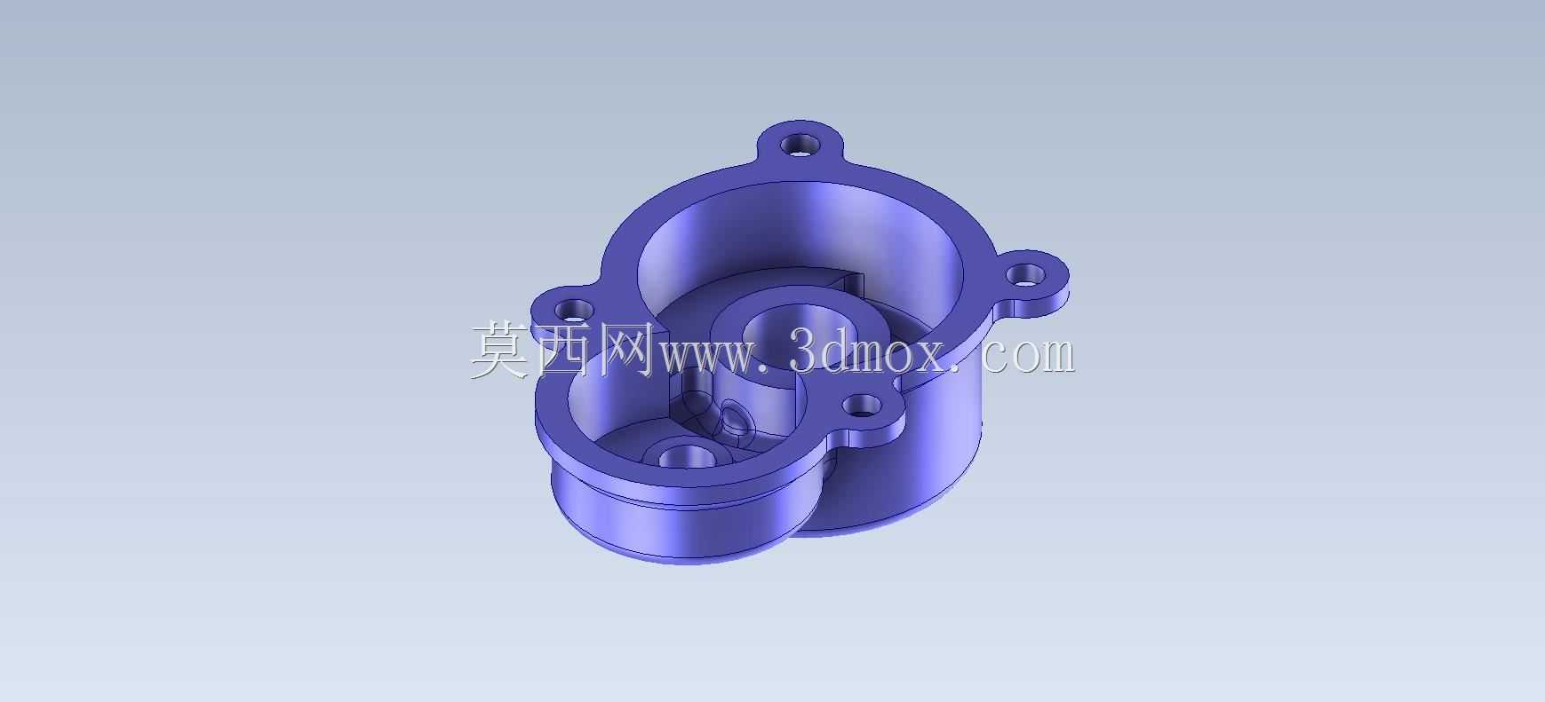 Studycadcam三维CAD练习499/齿轮箱盖/Autodesk Inventor Pro