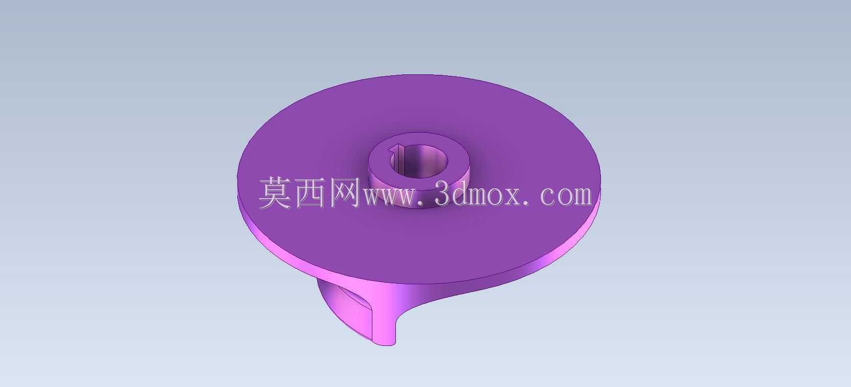 Studycadcam三维CAD练习489/离心式叶轮/Autodesk Inventor Pro
