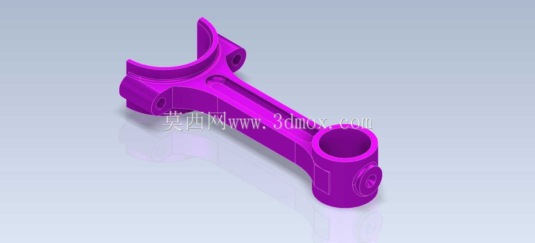 Studycadcam三维CAD练习485/连杆/Autodesk Inventor Pro
