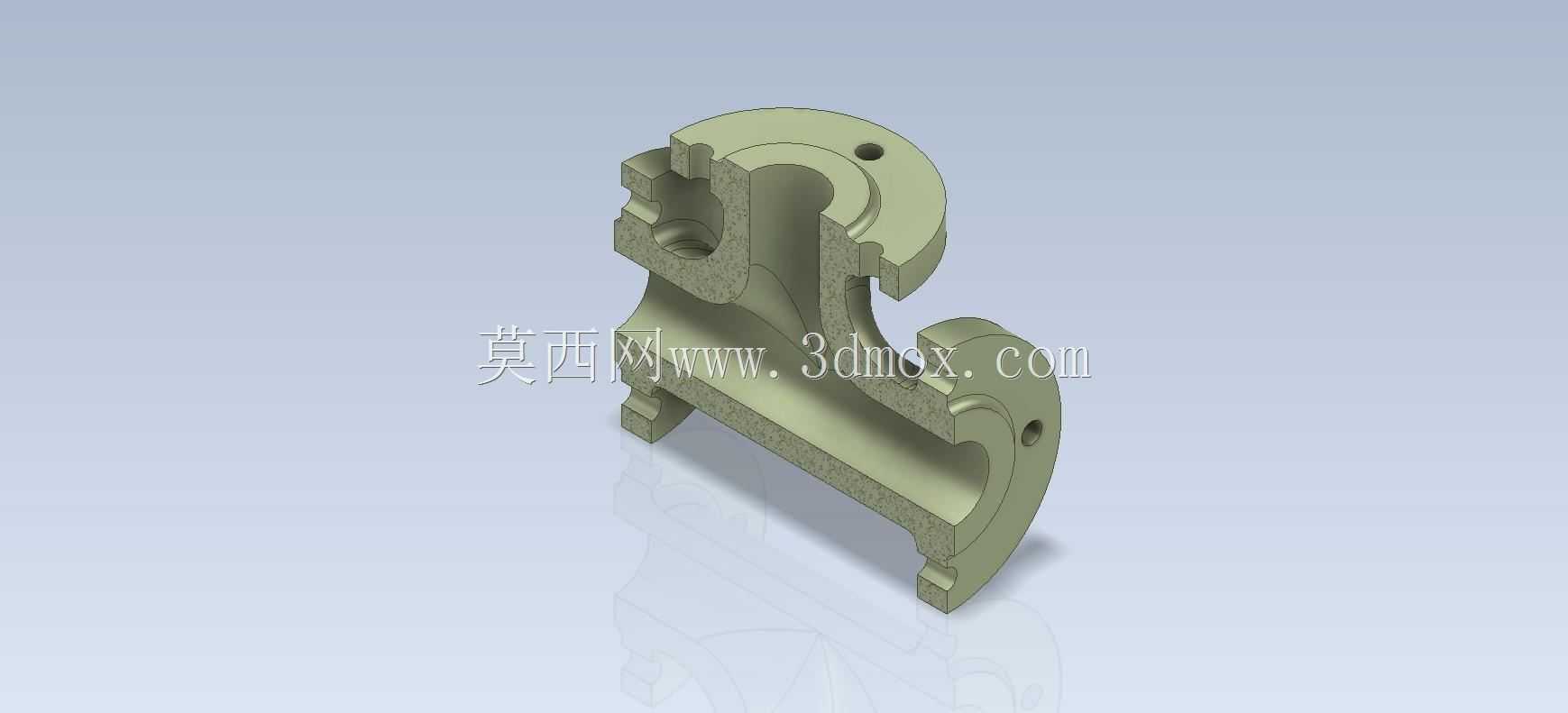 Studycadcam三维CAD练习480/阀体/Autodesk Inventor Pro