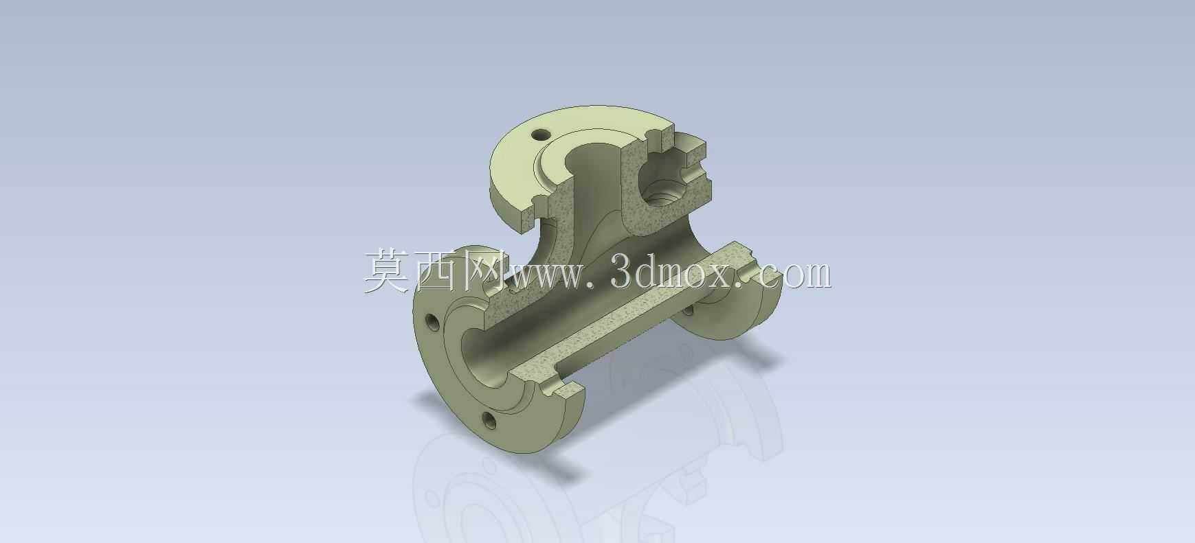 Studycadcam三维CAD练习480/阀体/Autodesk Inventor Pro