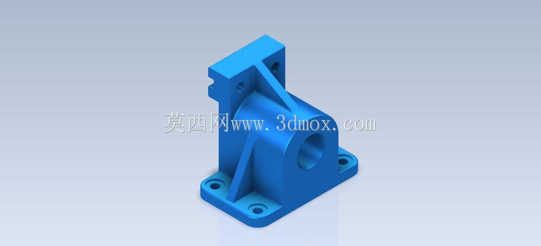 三维CAD基本练习/滑动支架/Soporte deslizante/Autodesk Inventor Pro