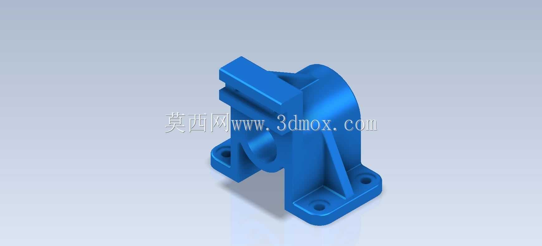 三维CAD基本练习/滑动支架/Soporte deslizante/Autodesk Inventor Pro