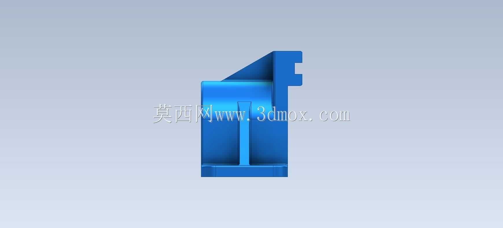 三维CAD基本练习/滑动支架/Soporte deslizante/Autodesk Inventor Pro