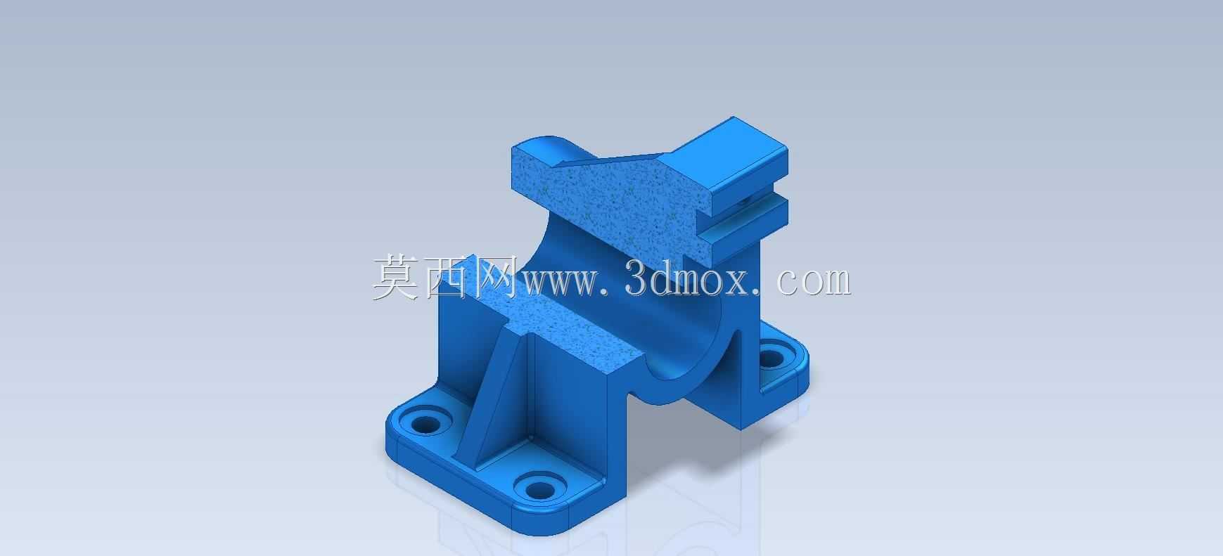三维CAD基本练习/滑动支架/Soporte deslizante/Autodesk Inventor Pro