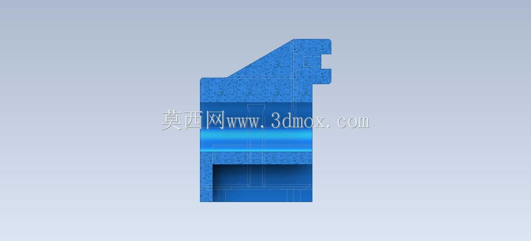 三维CAD基本练习/滑动支架/Soporte deslizante/Autodesk Inventor Pro
