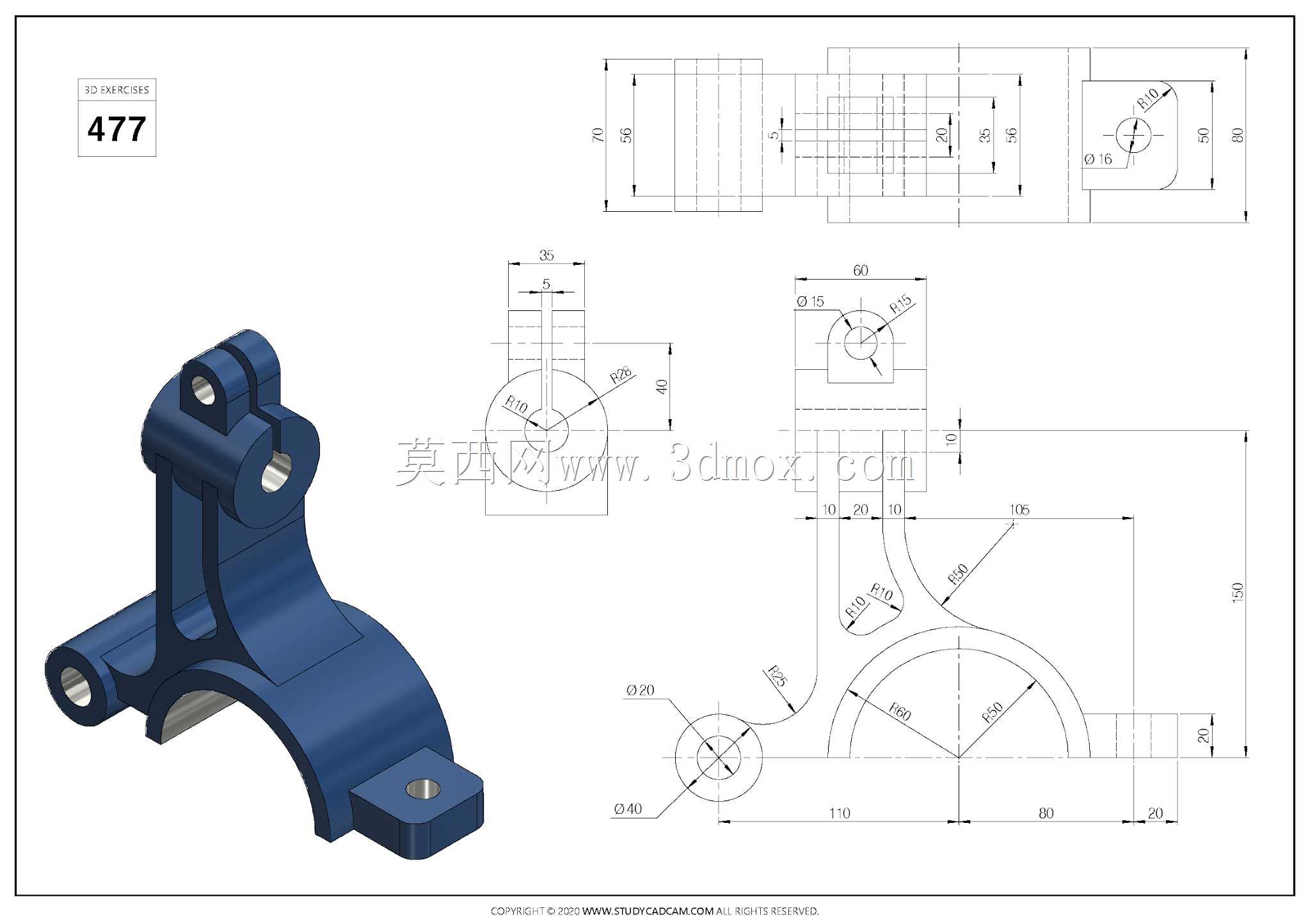 Studycadcam��άCAD��ϰ477/Autodesk Inventor Pro